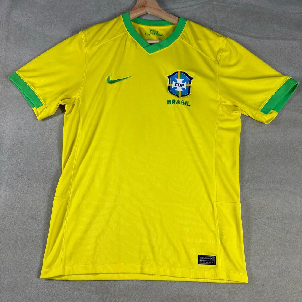 Nike Brazil Soccer Jersey Mens Small Dri-FIT CBF Brasil Football DR3958-740